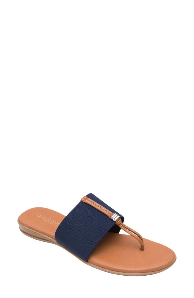 André Assous Nice Featherweights Slide Sandal in Navy Cover