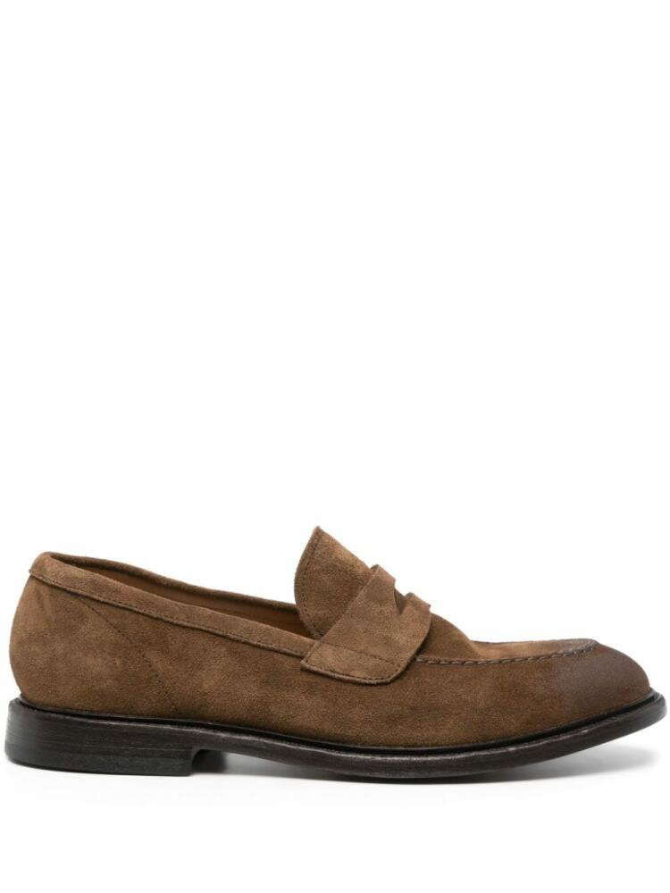 Cenere GB suede slip-on loafers - Brown Cover