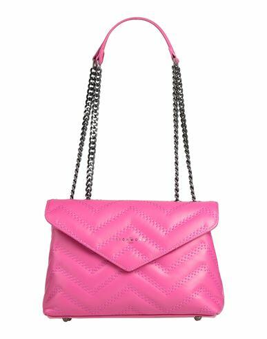 John Richmond Woman Shoulder bag Fuchsia Leather Cover