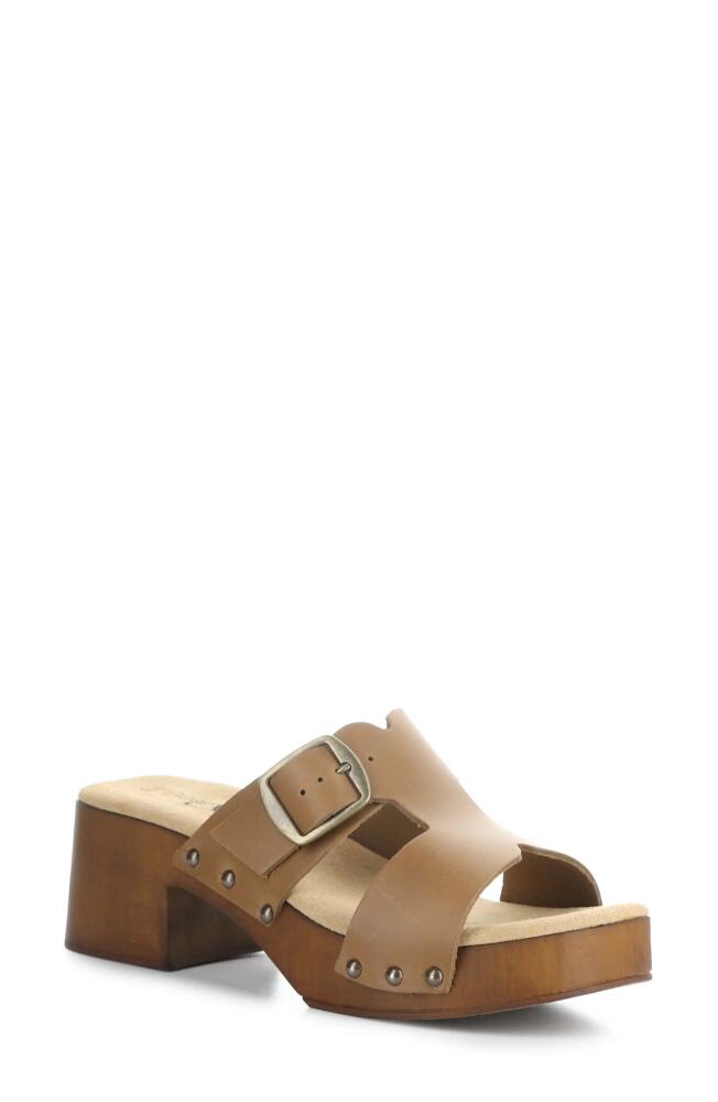 Bos. & Co. Maris Platform Slide Sandal in Tortora Gaucho Cover