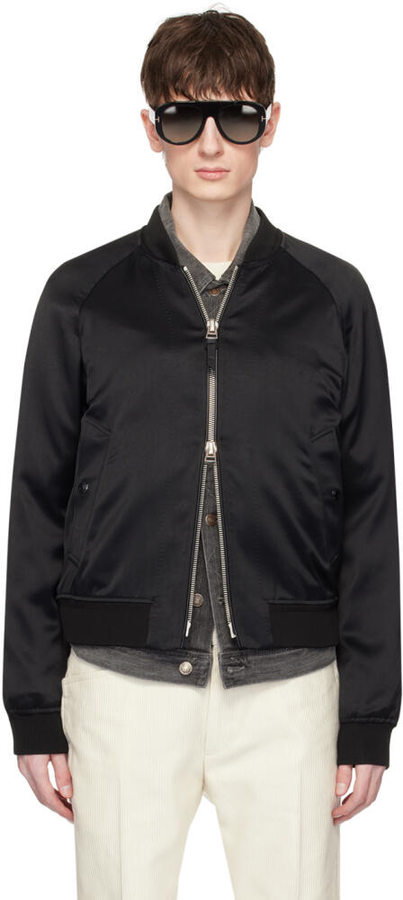 TOM FORD Black Raglan Bomber Jacket Cover