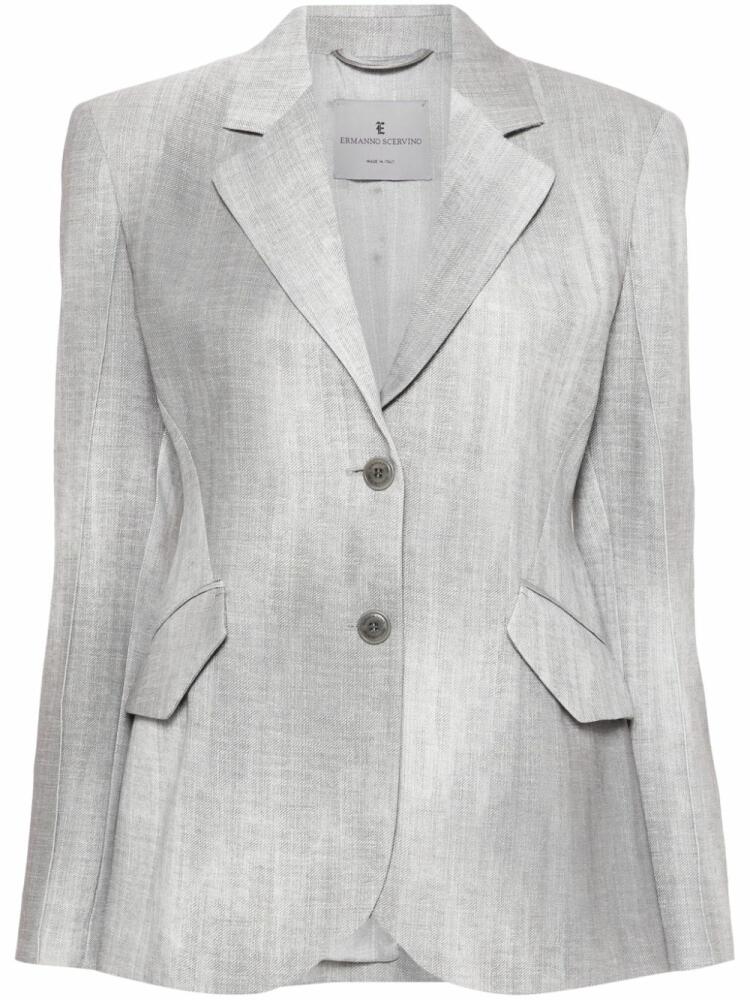 Ermanno Scervino printed single-breasted blazer - Grey Cover