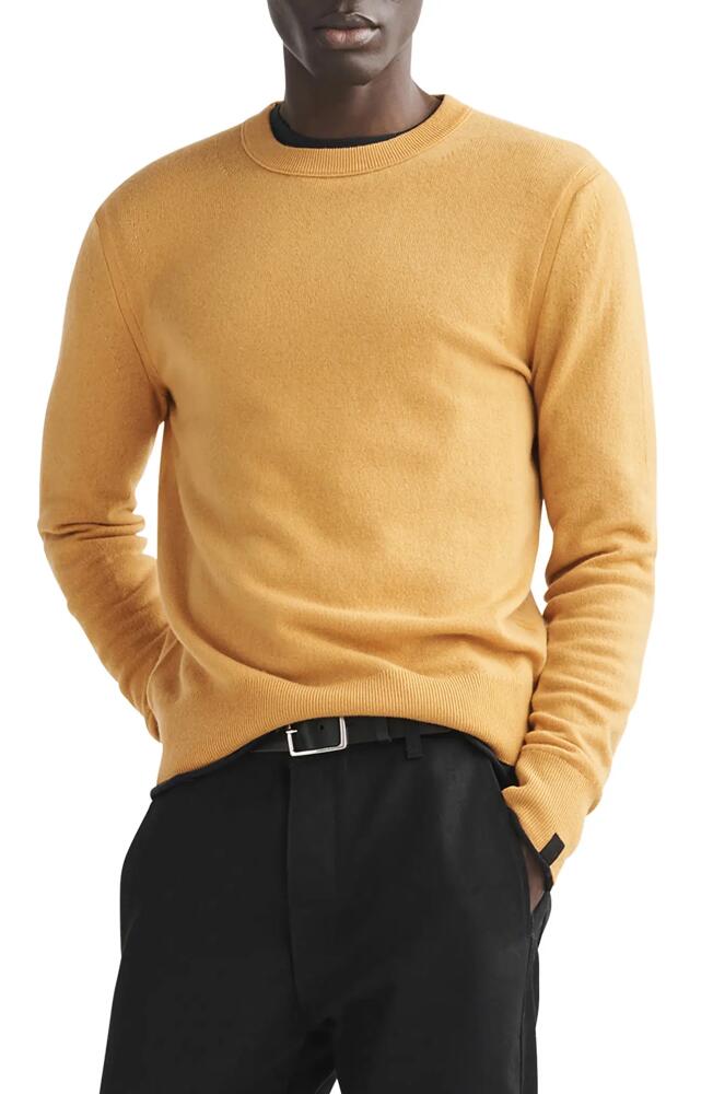 rag & bone Harding Cashmere Crewneck Sweater in Yellow Cover