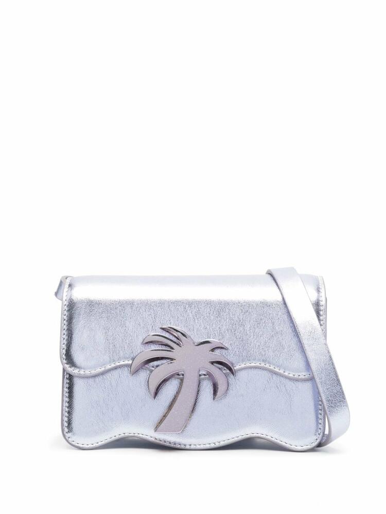 Palm Angels Palm Beach metallic-effect crossbody - Silver Cover