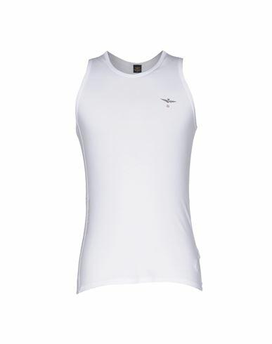 Aeronautica Militare Man Tank top White Cotton, Elastane Cover