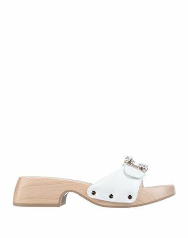 Roger Vivier Woman Mules & Clogs White Soft Leather Cover