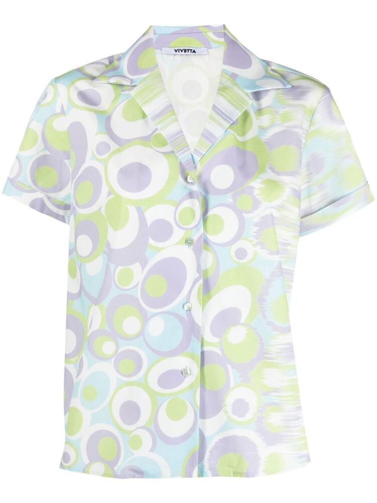 Vivetta all-over graphic-print shirt - Purple Cover