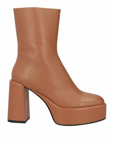 Jeannot Woman Ankle boots Camel Leather Cover