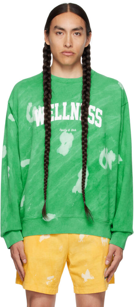 Sporty & Rich Green 'Wellness' Ivy Sweatshirt Cover