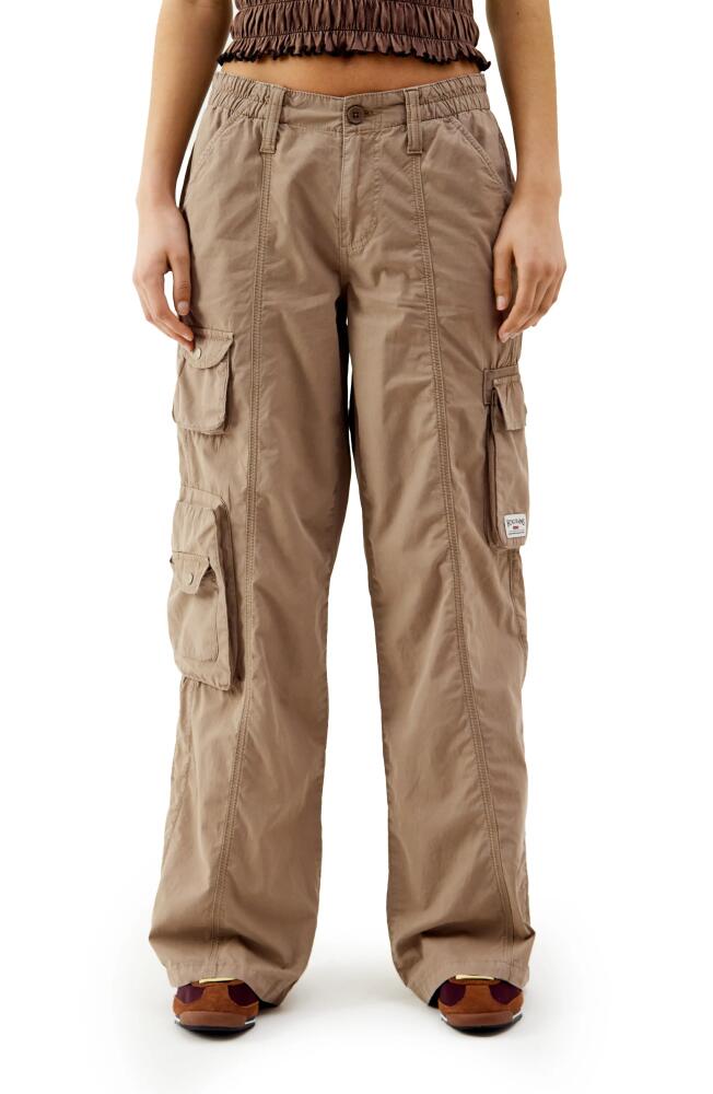 BDG Urban Outfitters Y2K Low Rise Cargo Pants in Light Brown Cover