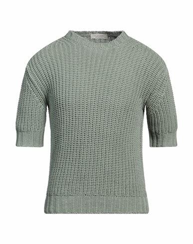 Filippo De Laurentiis Man Sweater Sage green Cotton Cover