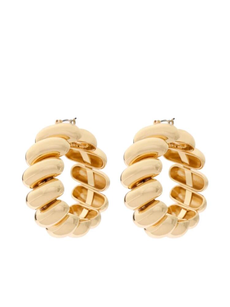 Carolina Herrera link hoop earrings - Gold Cover