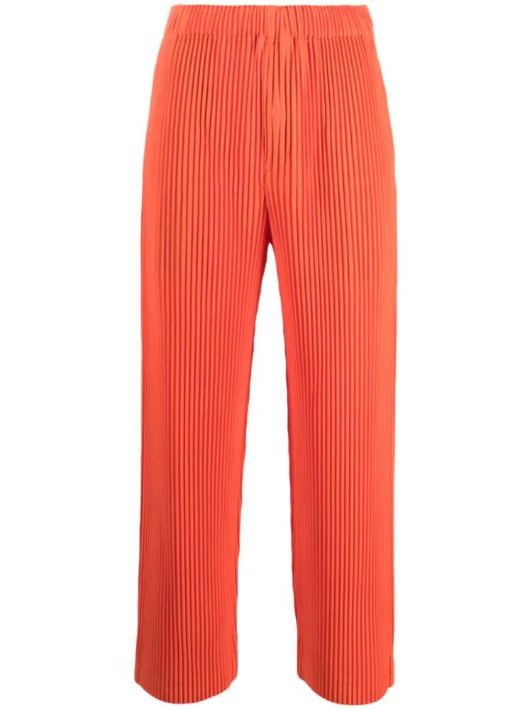 Homme Plissé Issey Miyake Mc August pleated trousers - Orange Cover