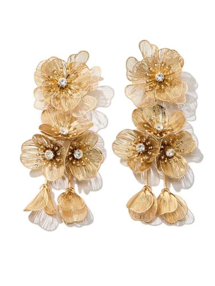 Carolina Herrera Flower Drop earrings - Gold Cover