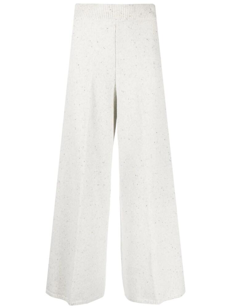 JOSEPH flared tweed cropped trousers - Neutrals Cover