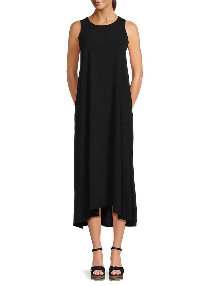 Love Ady Women's Solid Maxi Dress - Black Cover