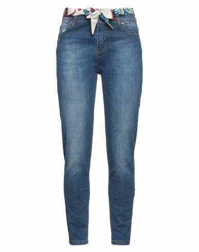 Le Sarte Del Sole Woman Jeans Blue Cotton, Elastane Cover