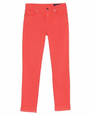 Avantgar Denim By European Culture Woman Pants Orange Cotton, Polyester, Elastane Cover