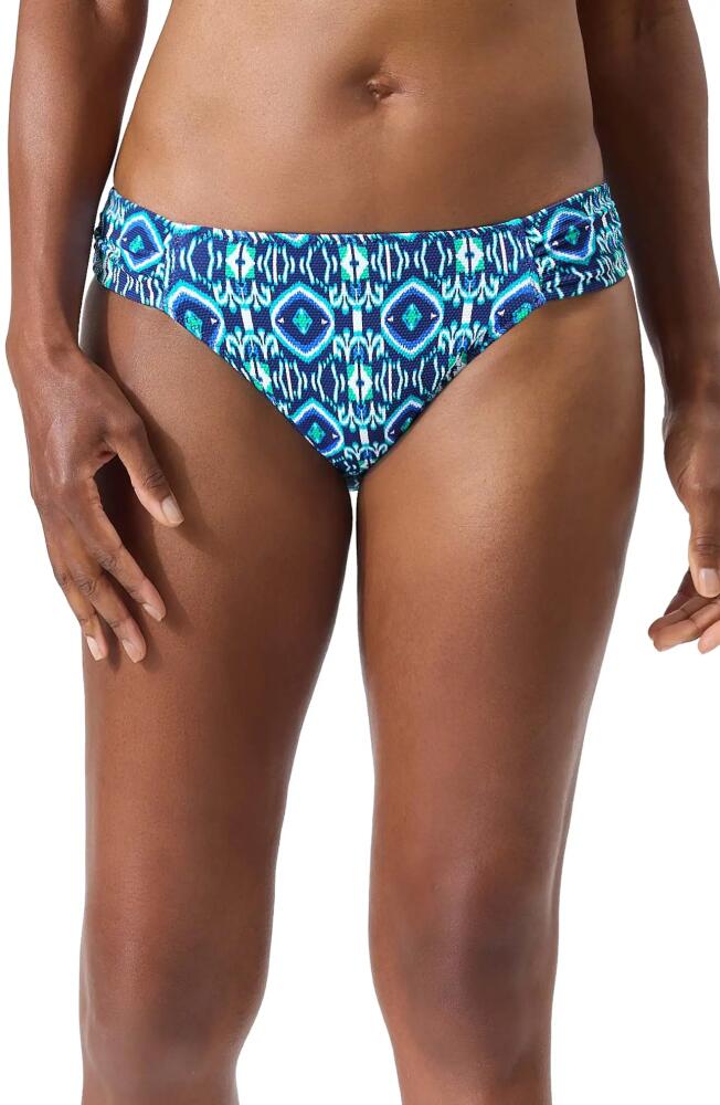 Tommy Bahama Island Cays Ikat Reversible Hipster Bikini Bottoms in Beaming Blue Rev Cover