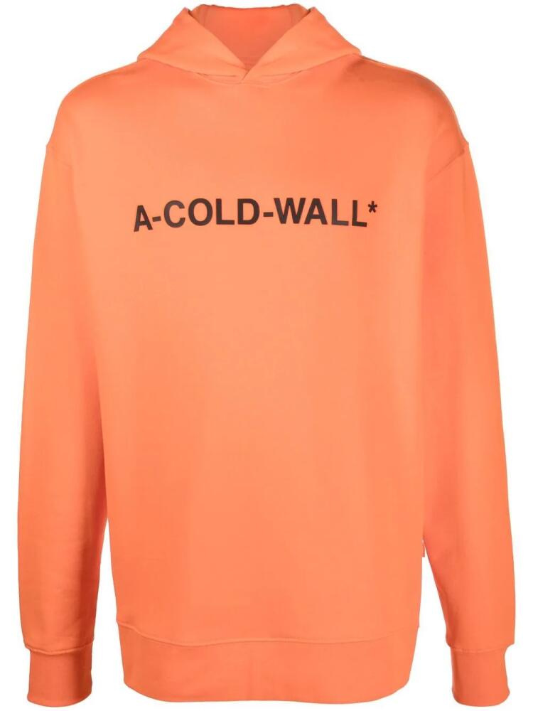 A-COLD-WALL* logo printed hooded sweatshirt - Orange Cover