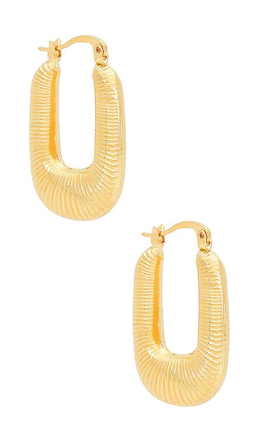 Brinker + Eliza Far Out Hoops in Metallic Gold Cover