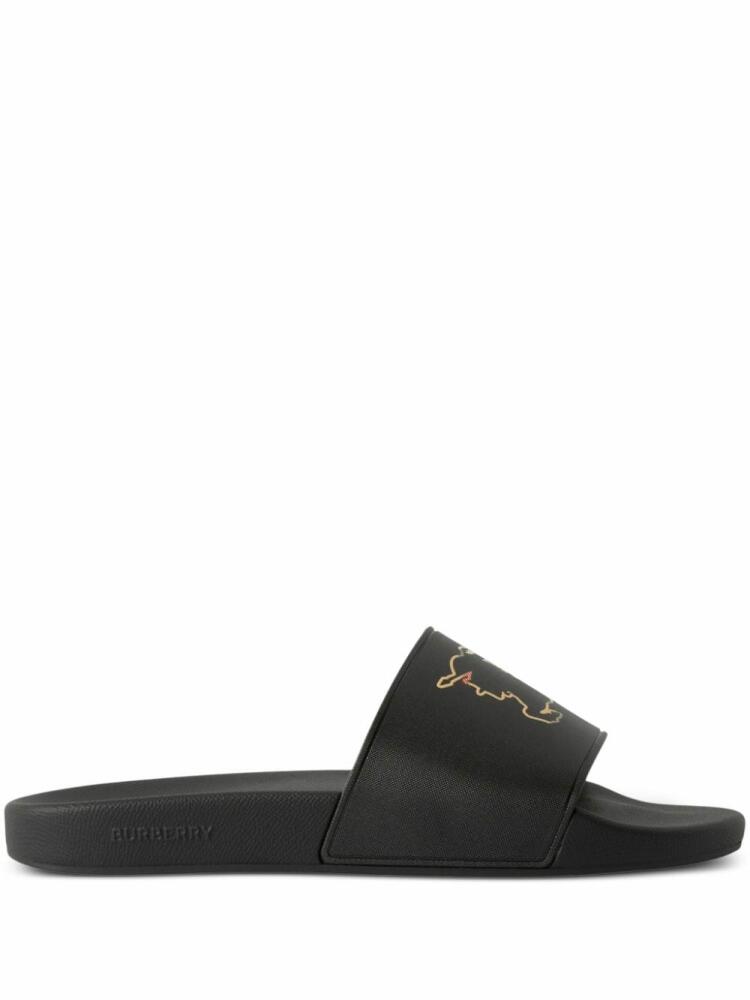 Burberry Check EKD-print slides - Black Cover