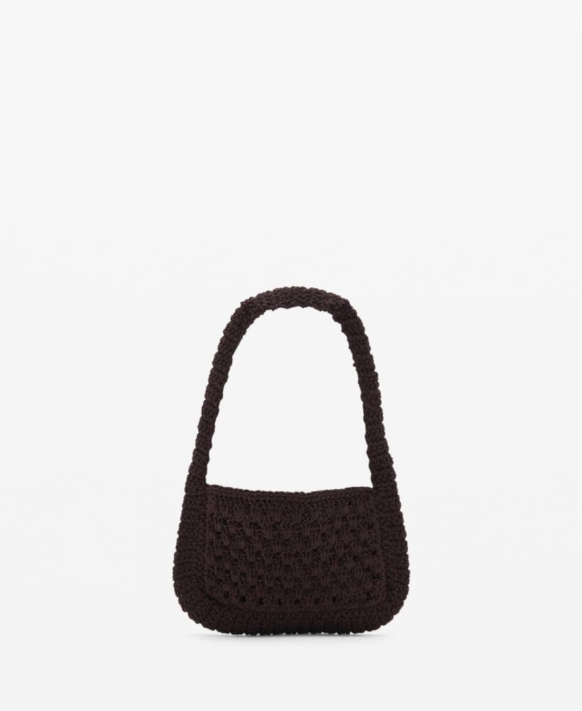 Mango Women's Crochet Handbag - Chocolate Cover