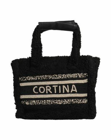 De Siena Woman Handbag Black Textile fibers Cover