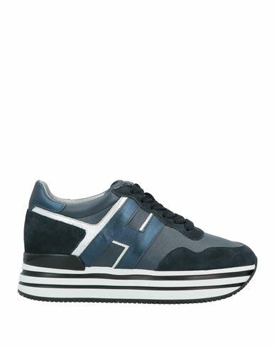 Hogan Woman Sneakers Midnight blue Soft Leather Cover