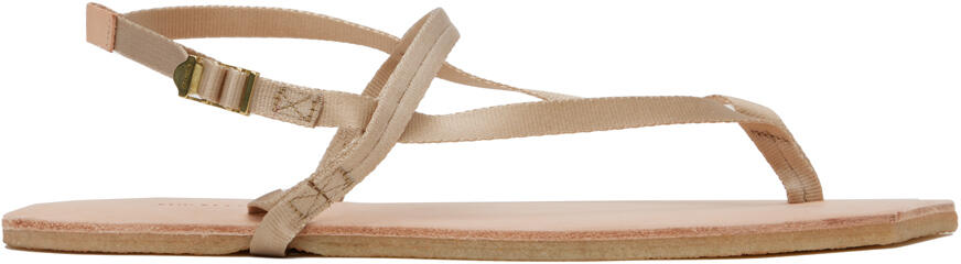 AURALEE Beige Foot The Coacher Edition Belted Sandals Cover