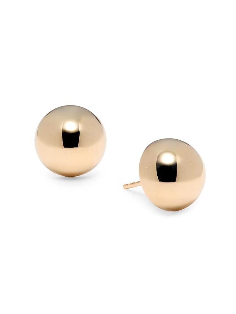 Saks Fifth Avenue Women's 14K Yellow Gold Button Stud Earrings Cover