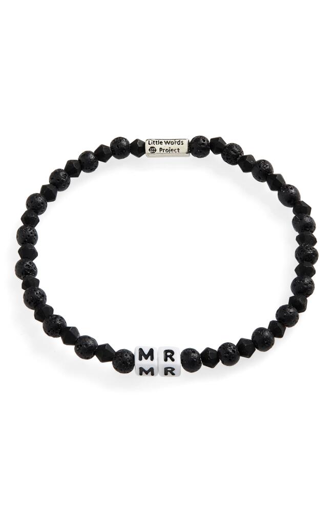 Little Words Project Mr. Beaded Stretch Bracelet in Black Cover