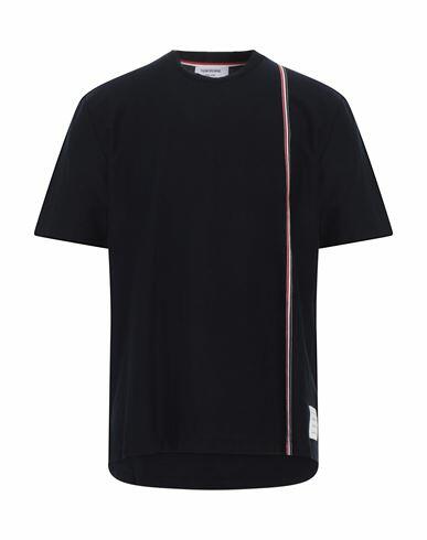 Thom Browne Man T-shirt Midnight blue Cotton Cover