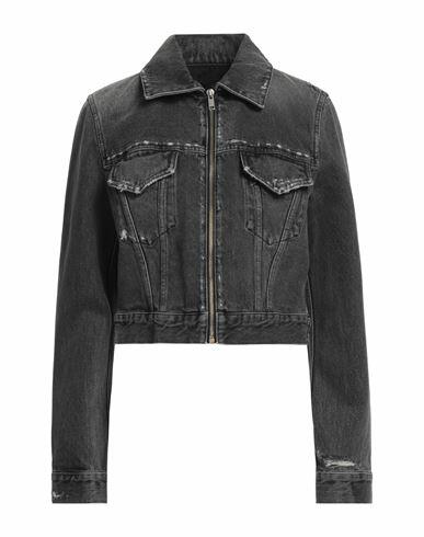 Givenchy Woman Denim outerwear Grey Cotton Cover