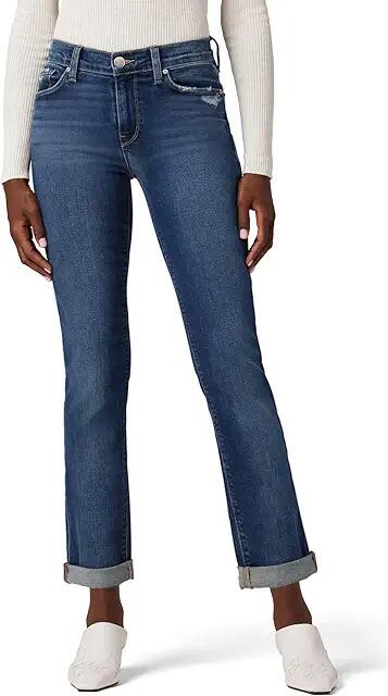 Hudson Jeans Nico Mid-Rise Straight Ankle (w/ Rolled Hem) in Elemental (Elemental) Women's Clothing Cover