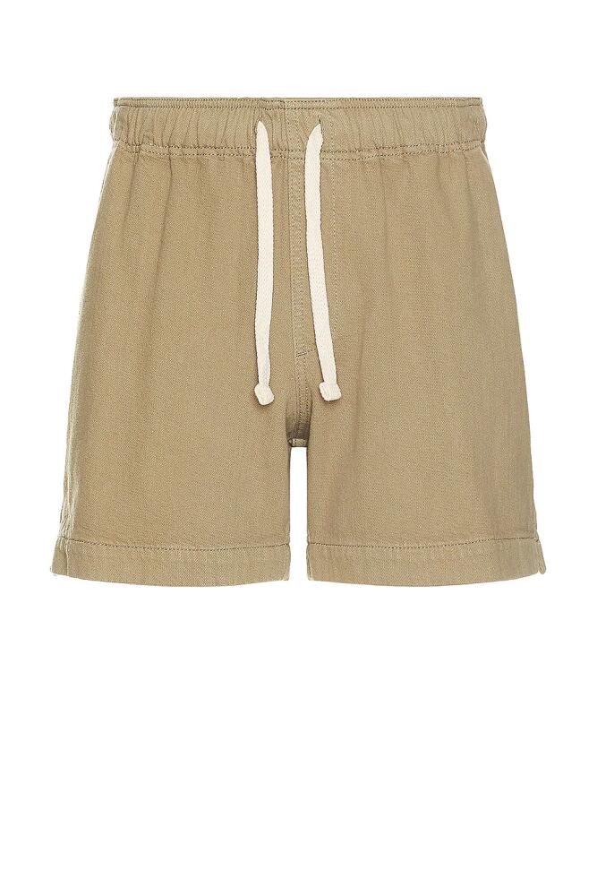 FRAME Textured Terry Short in Cream Cover