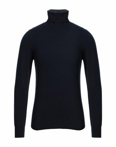 Thomas Reed Man Turtleneck Midnight blue Cashmere Cover