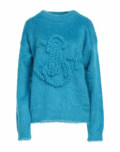 Jil Sander+ Woman Sweater Azure Mohair wool, Polyamide Cover