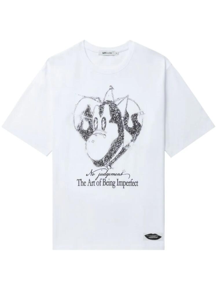 SJYP graphic-print t-shirt - White Cover