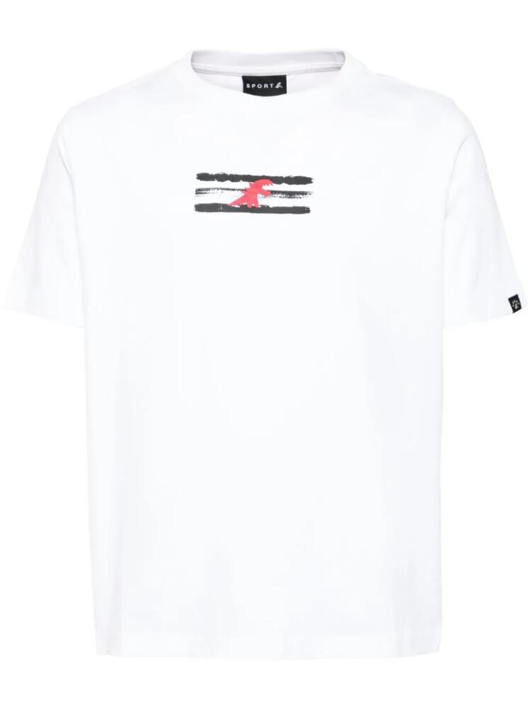 SPORT b. by agnès b. logo-printed T-shirt - White Cover