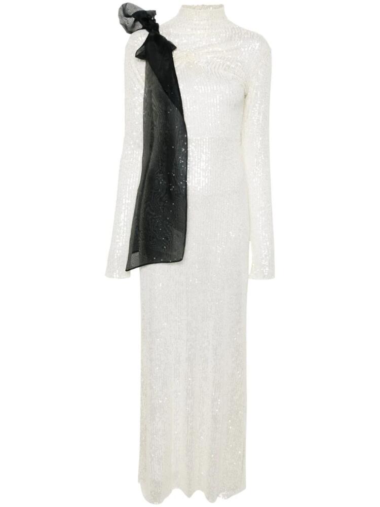 Atu Body Couture sequin-design maxi dress - White Cover