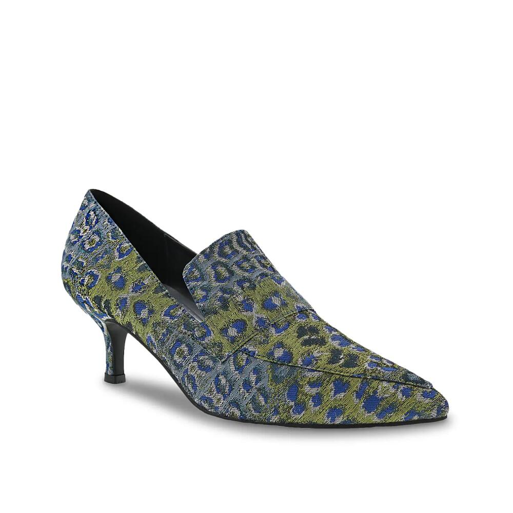 Bellini Wide Width Brim Loafer | Women's | Blue Leopard Print Cover