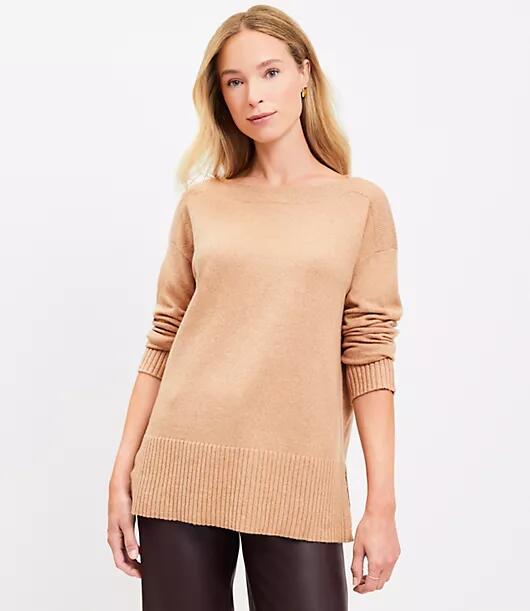 Loft Boatneck Relaxed Tunic Sweater Cover