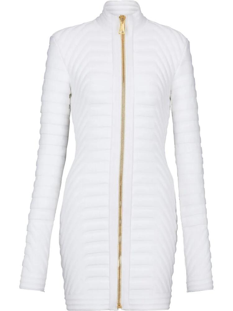 Balmain padded zip-up dress - White Cover