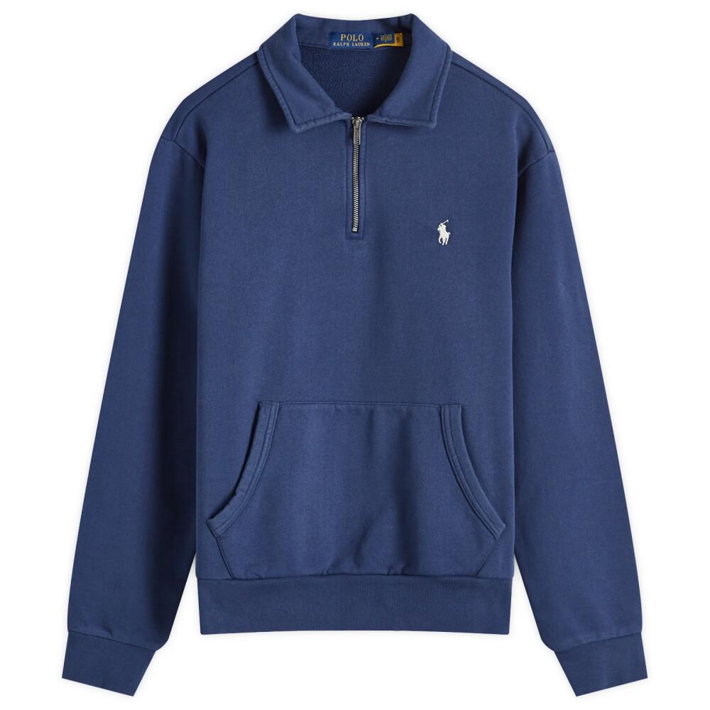 Polo Ralph Lauren Men's Loopback Half Zip Sweatshirt in Cruise Navy Cover