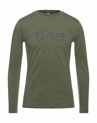 Dooa Man T-shirt Military green Cotton Cover