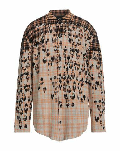 Just Cavalli Man Shirt Apricot Cotton, Linen Cover