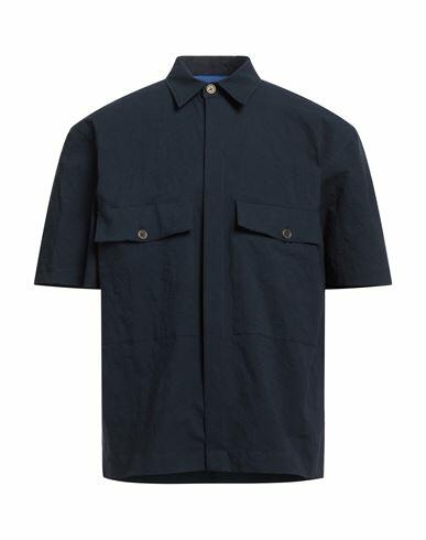 Yoon Man Shirt Midnight blue Cotton, Linen, Elastane Cover