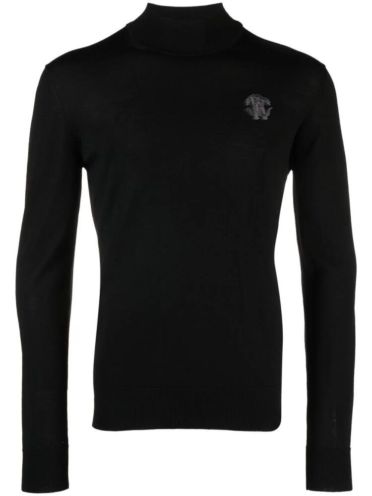 Roberto Cavalli mock-neck wool jumper - Black Cover