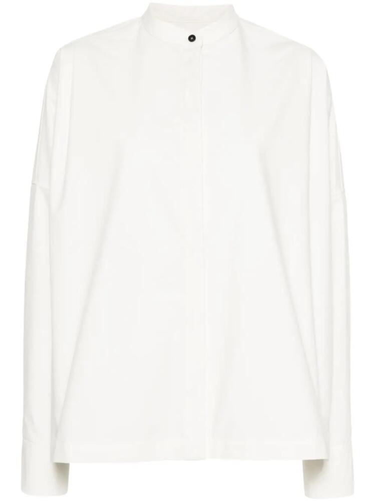 Jil Sander band-collar cotton shirt - Neutrals Cover